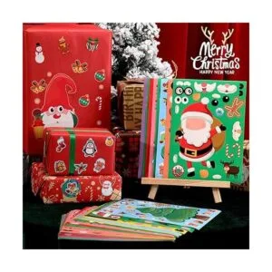 NOVWANG 48 hojas de calcomanías de Navidad para niños_5