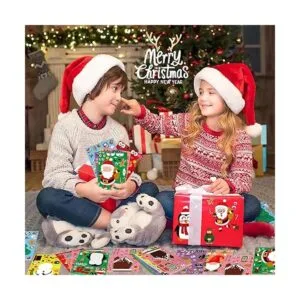 NOVWANG 48 hojas de calcomanías de Navidad para niños_6
