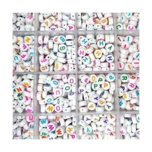 Juego de 1200 piezas de 0.157 x 0.276 in cuentas redondas_4