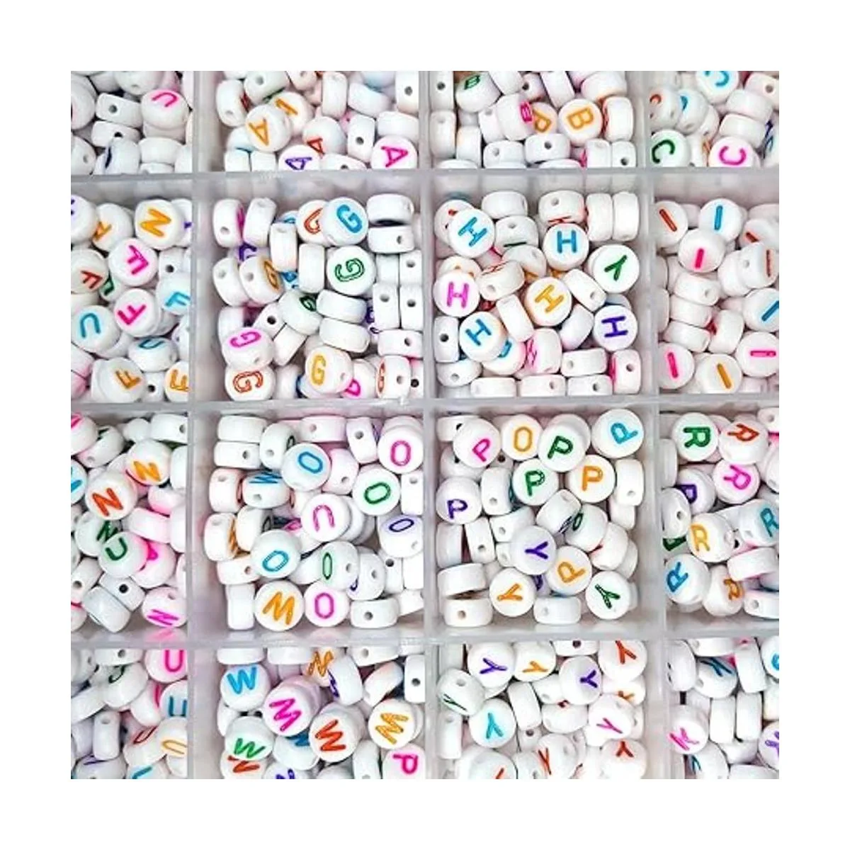 Juego de 1200 piezas de 0.157 x 0.276 in cuentas redondas_4