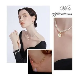 PandaHall 100 pinzas de gancho de fianza a presión_3