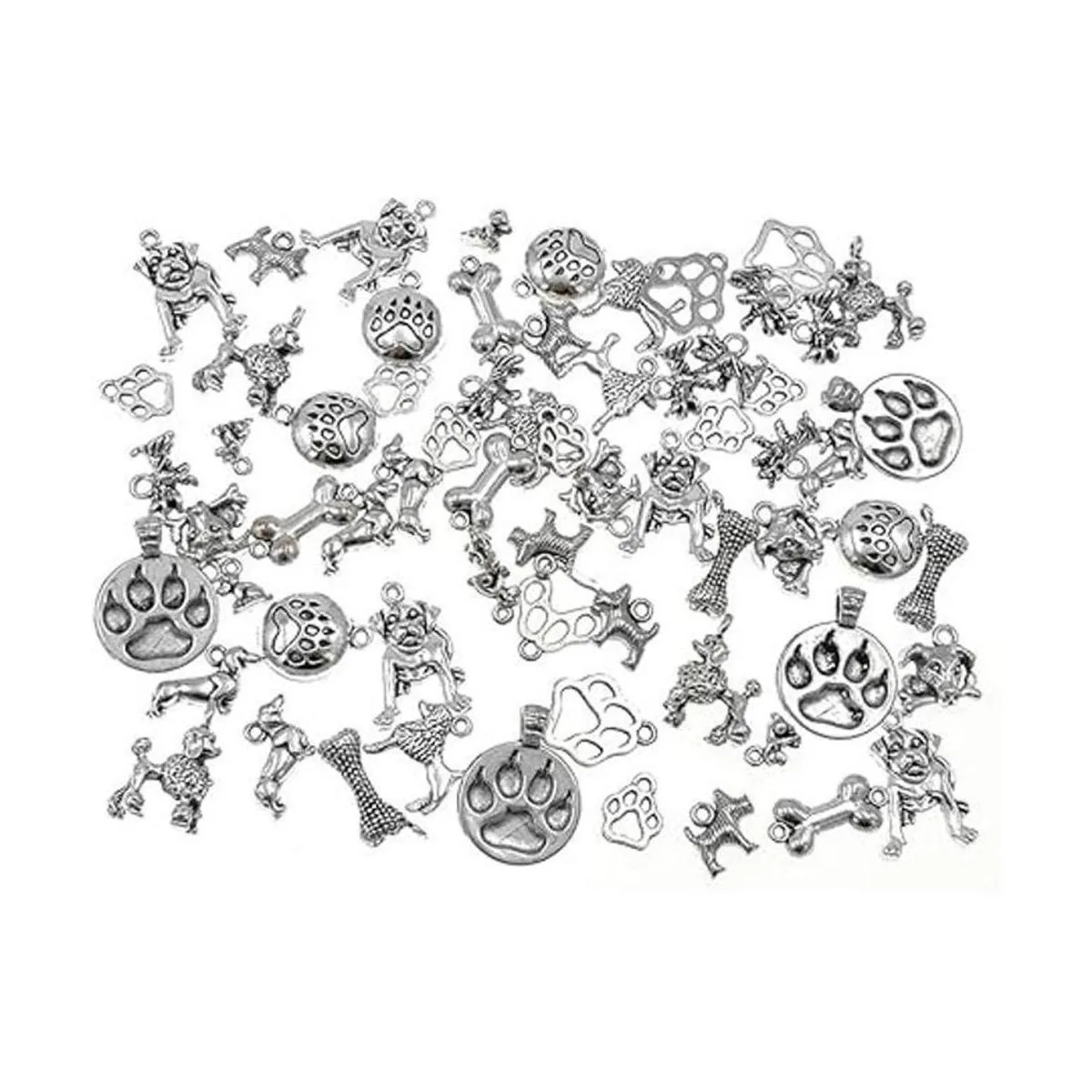 Dije para mascotas de 3.53 oz colgante surtido de huellas_1