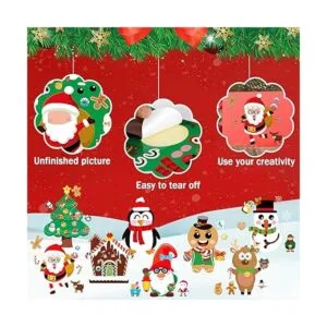 NOVWANG 48 hojas de calcomanías de Navidad para niños_4