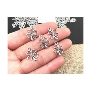 100 colgantes de trébol de cuatro hojas para manualidades_3