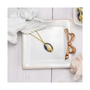 30 dijes de Virgen María colgantes de aleación chapada en_6