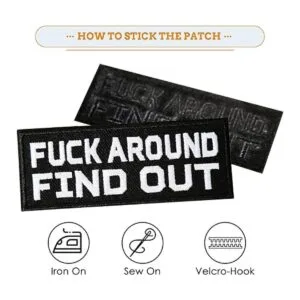 OCQOTAT Parches para Fuck Around and Find Out Paquete_4
