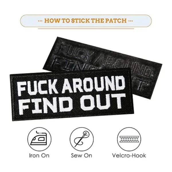 OCQOTAT Parches para Fuck Around and Find Out Paquete_4