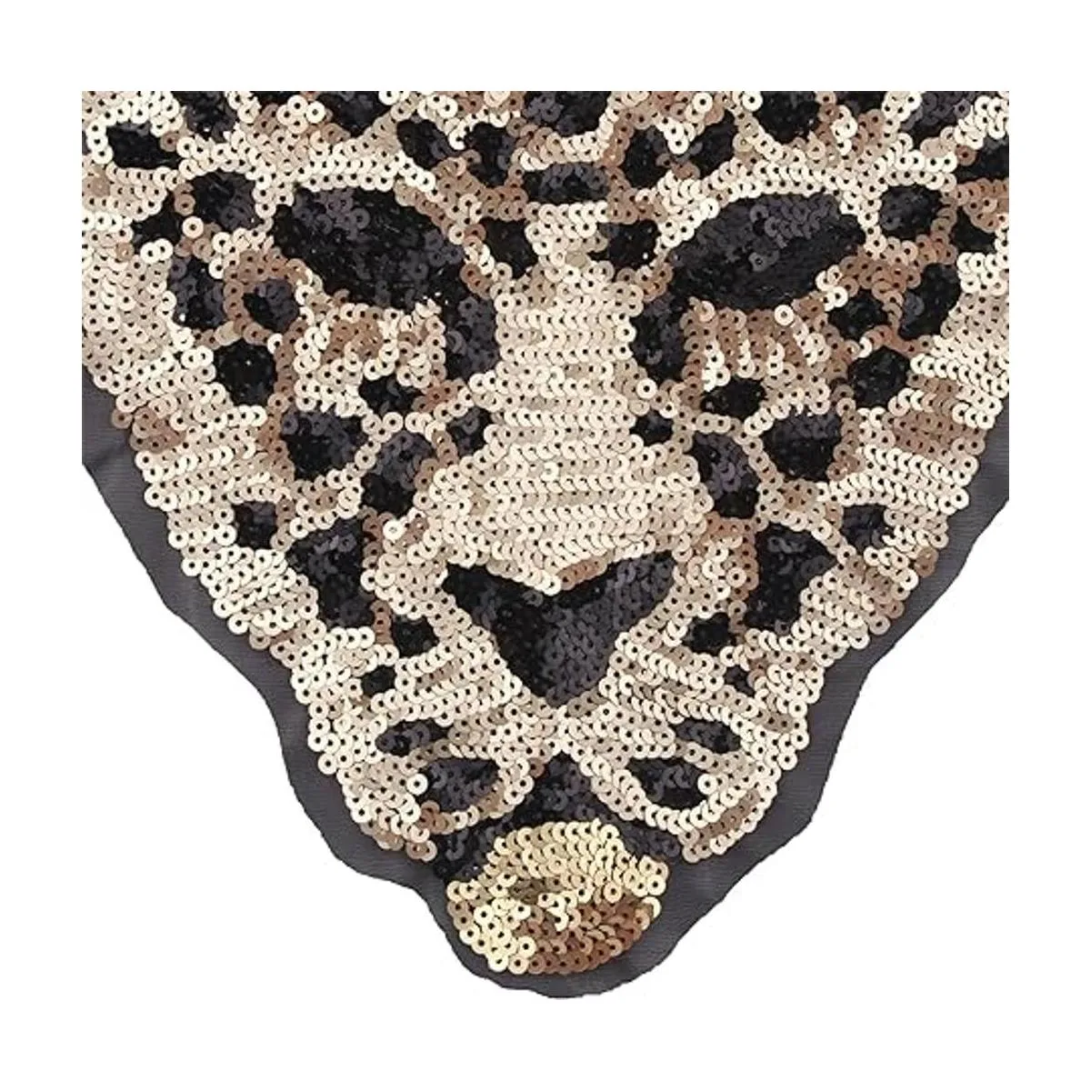 Huluth Parche de leopardo con lentejuelas parche bordado_5
