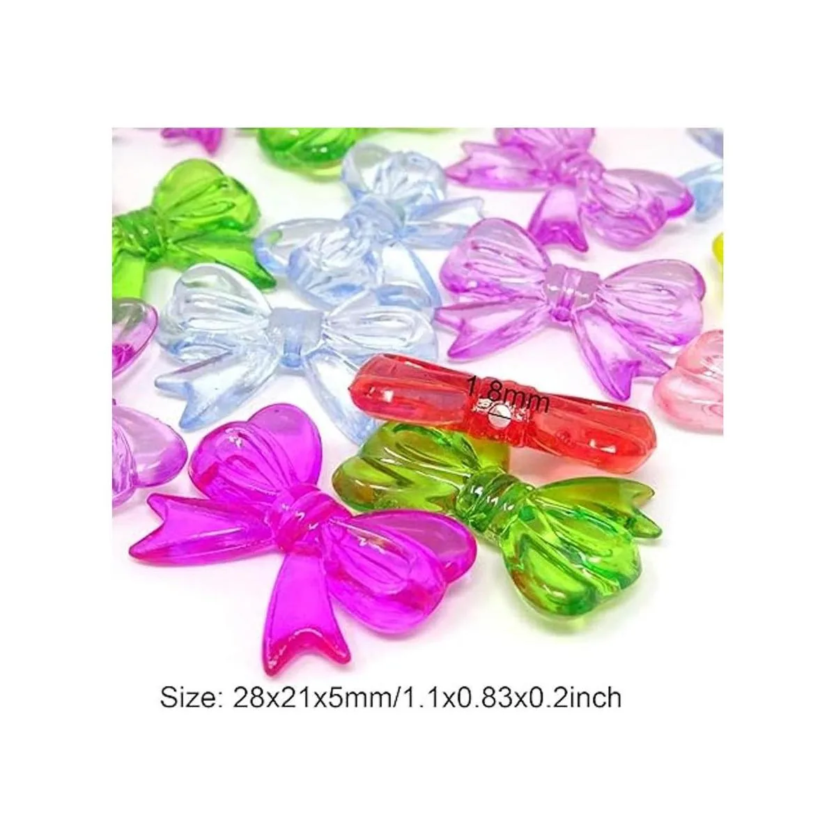 Honbay Cuentas acrílicas para bisutería o manualidades_3