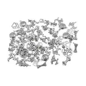 Dije para mascotas de 3.53 oz colgante surtido de huellas_4