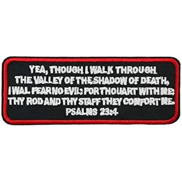 Bible Salmos 234 Parche bordado con plancha para regalos_1