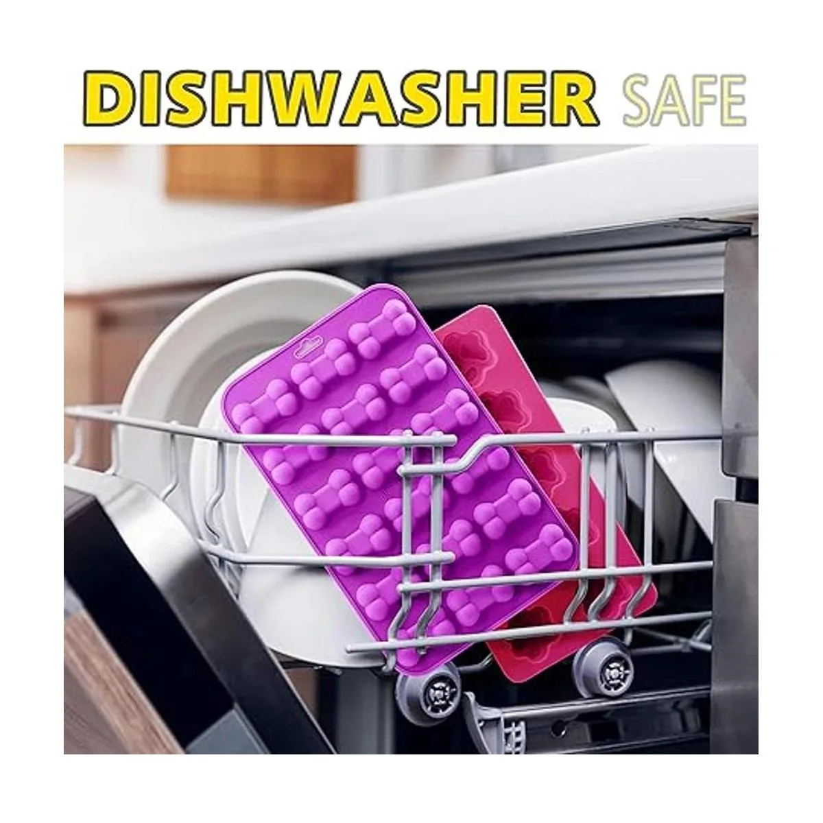 ANAEAT Moldes de silicona reutilizables con forma de pata_7