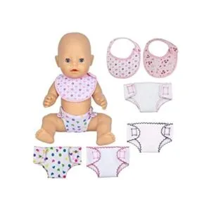Famoby 4 pañales de muñeca para bebé y 2 ofertas de_1