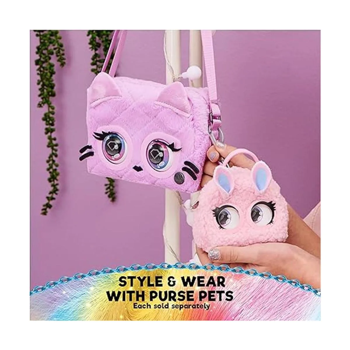 Purse Pets Micros bolso pequeño de mezclilla con función_4