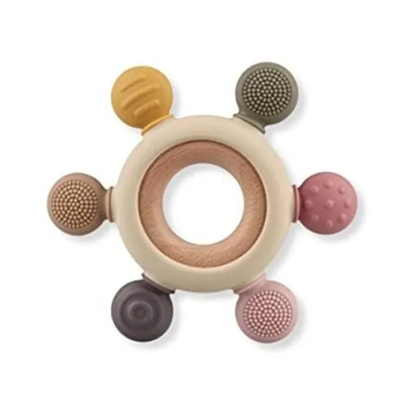 Juguetes de dentición para bebés anillos masticables de_1