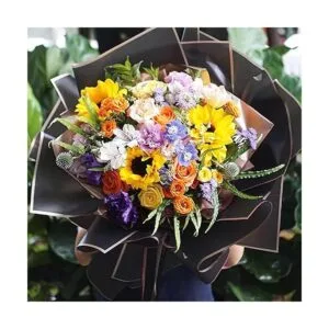 Jutieuo 20 hojas de papel de regalo de flores suministros_4