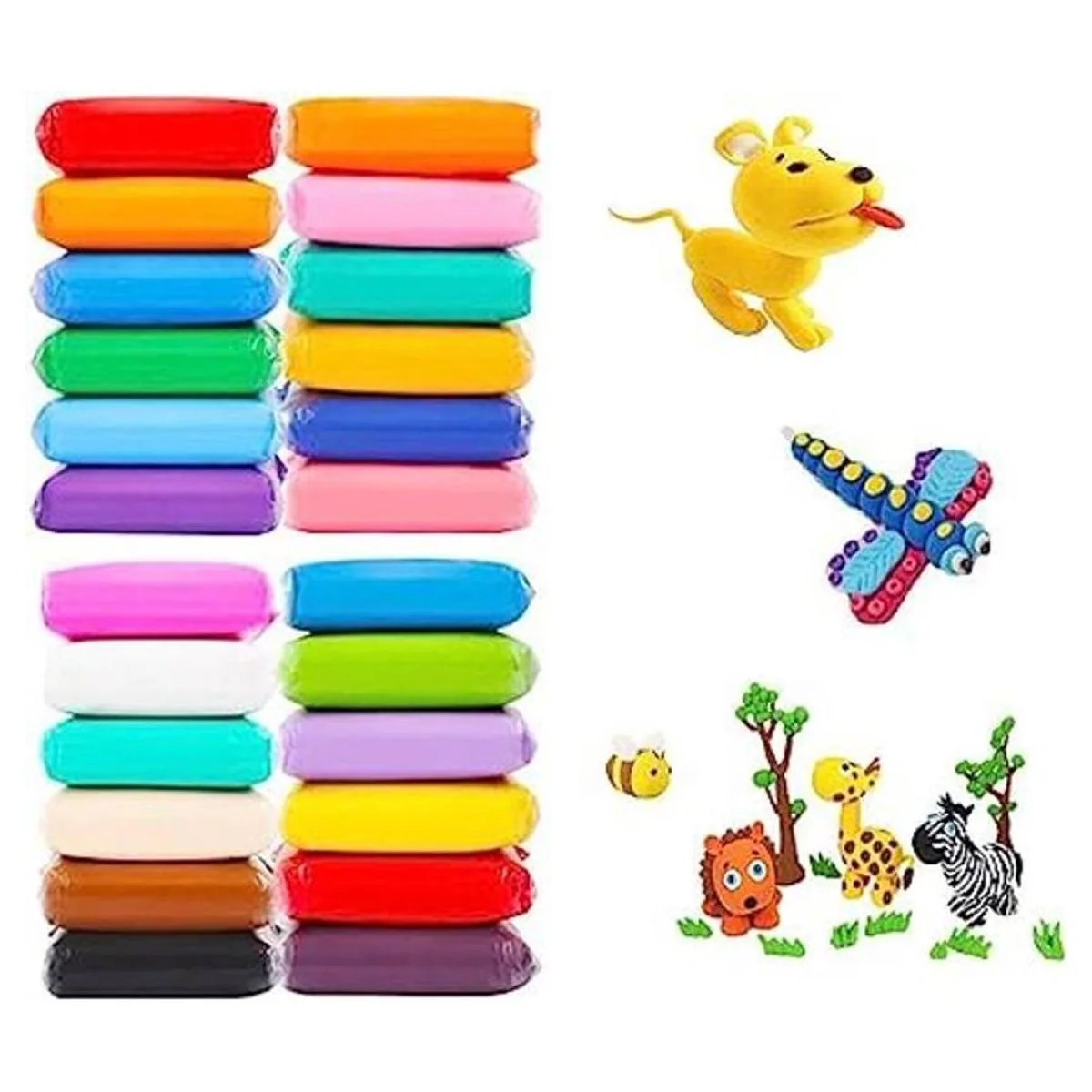 OBTANIM 24 piezas de arcilla seca al aire arcilla_1