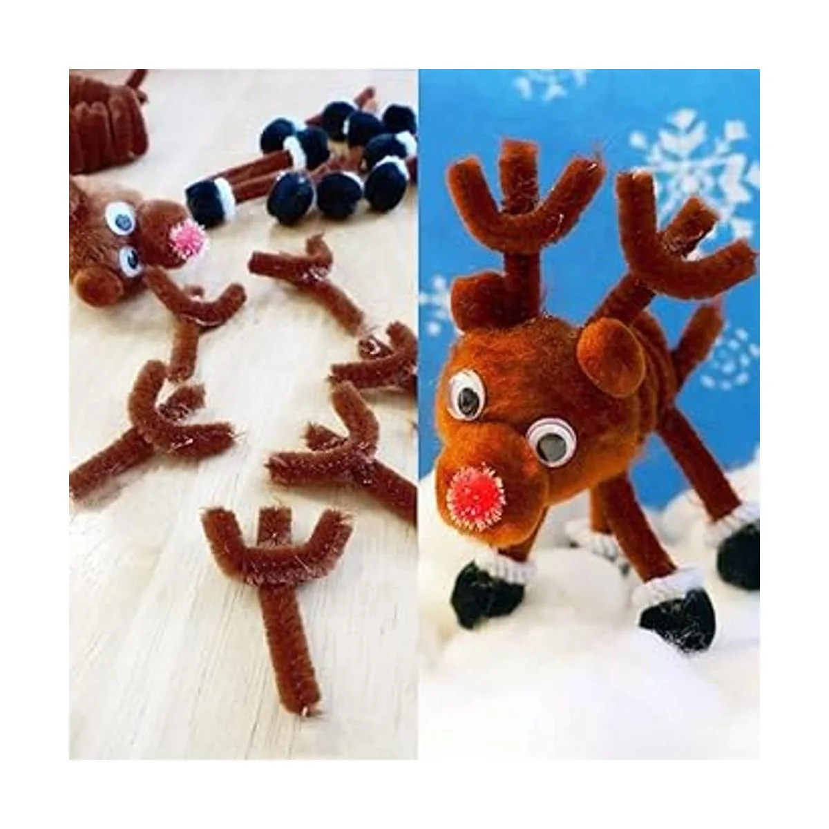 100 unidades de limpiadores de tuberías marrón con tallo_5