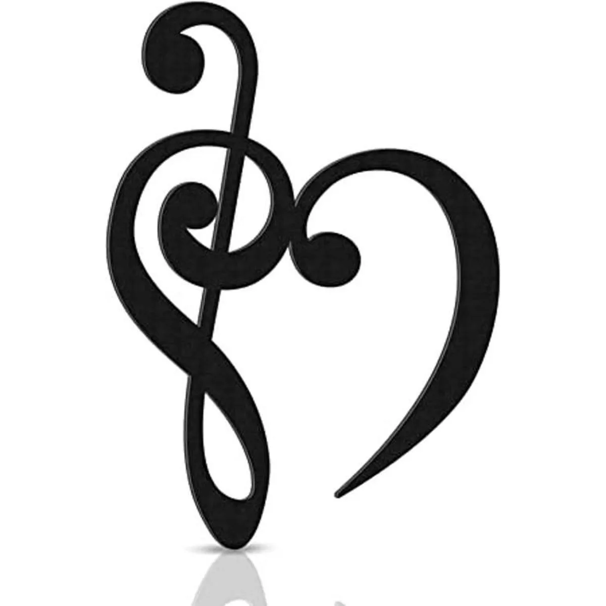 Letrero de madera con forma de corazón y corazón de_1