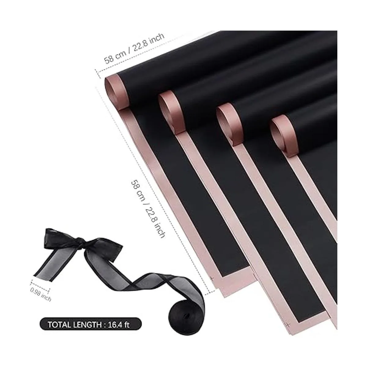 Jutieuo 20 hojas de papel de regalo de flores suministros_2