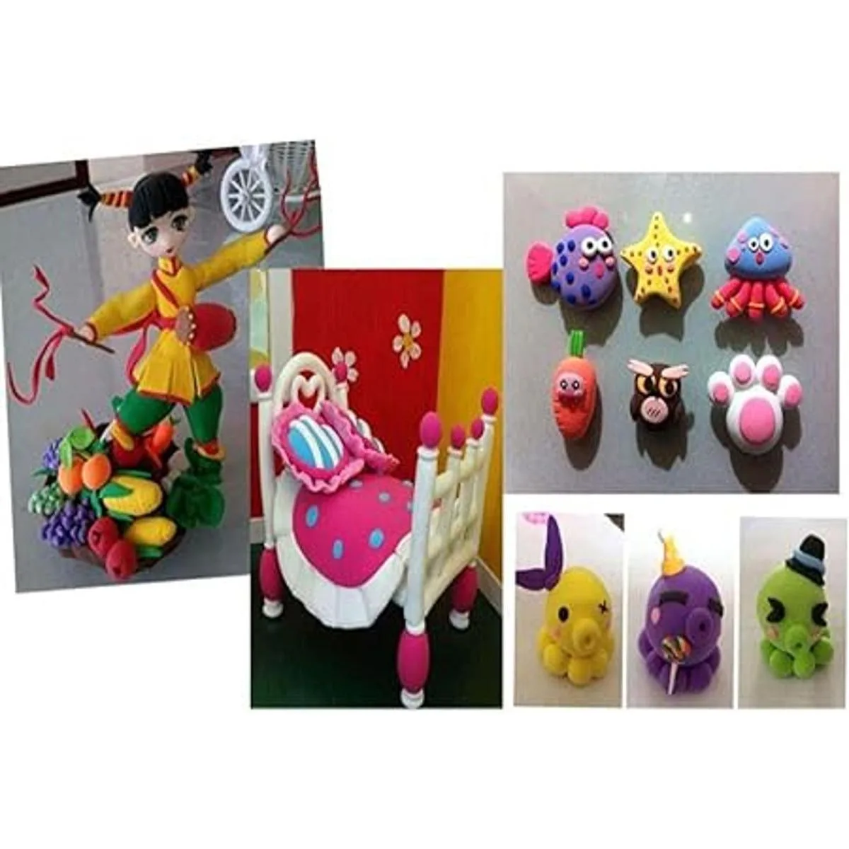 OBTANIM 24 piezas de arcilla seca al aire arcilla_6