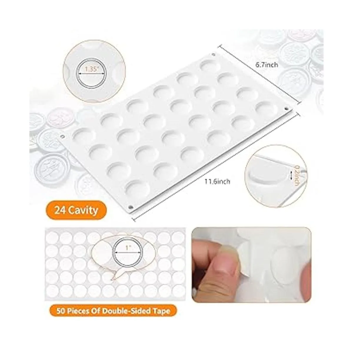 Almohadilla de silicona para sello de cera almohadilla de_3