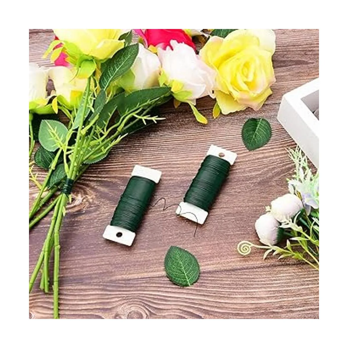 Hapeper Alambre de paleta flexible floral de calibre 22_5