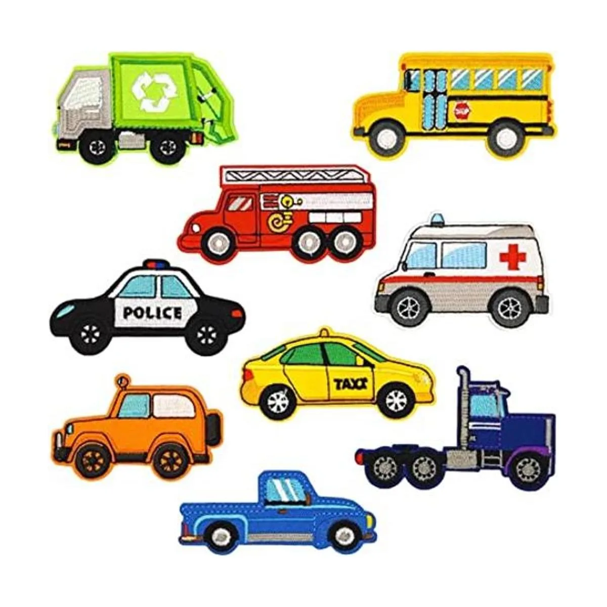 Juego de 9 parches para planchar y coser para automóviles_1