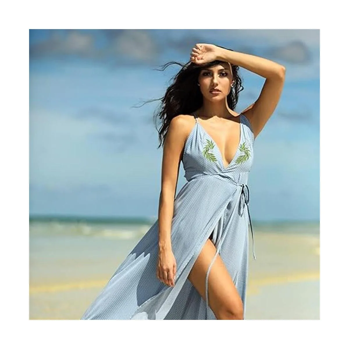 4 parches de hierro de hojas plateadas para ropa bordada_2