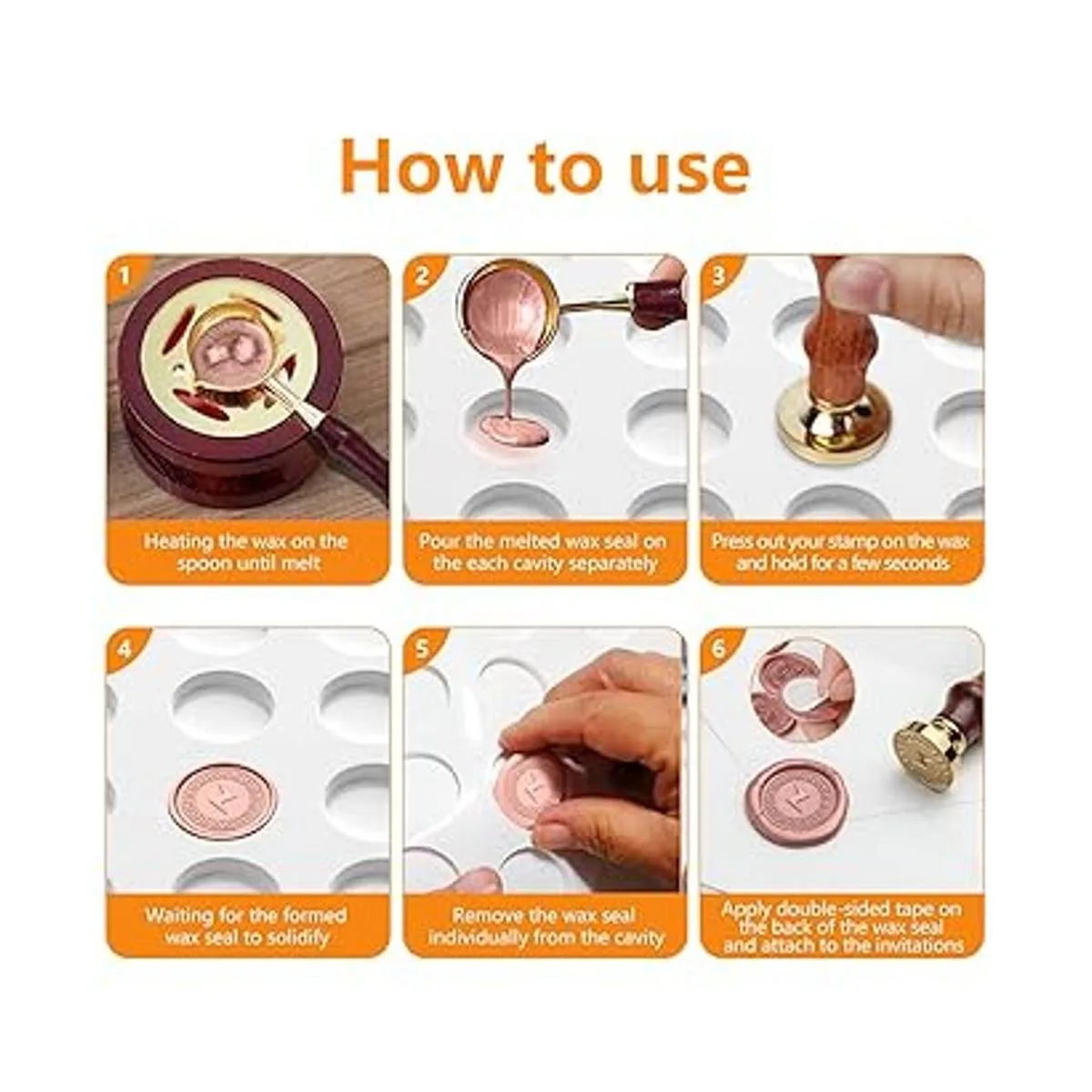 Almohadilla de silicona para sello de cera almohadilla de_4