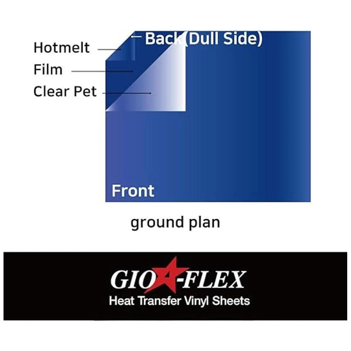 GIOFLEX Vinilo reflectante de transferencia de calor de 10_6