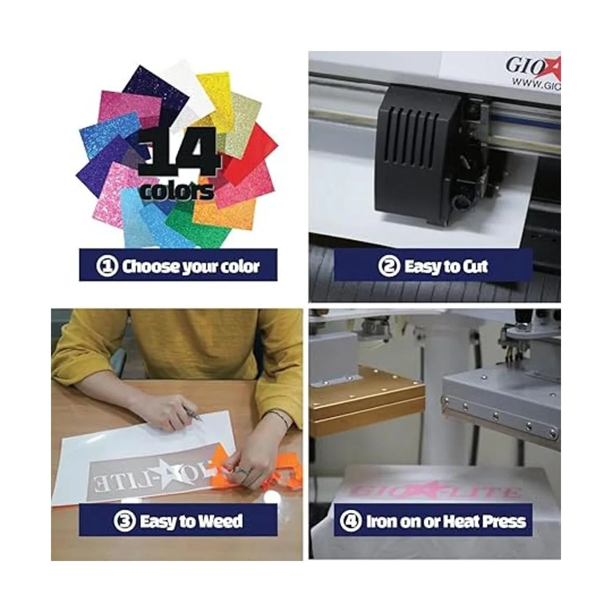 GIOFLEX Vinilo reflectante de transferencia de calor de 10_5