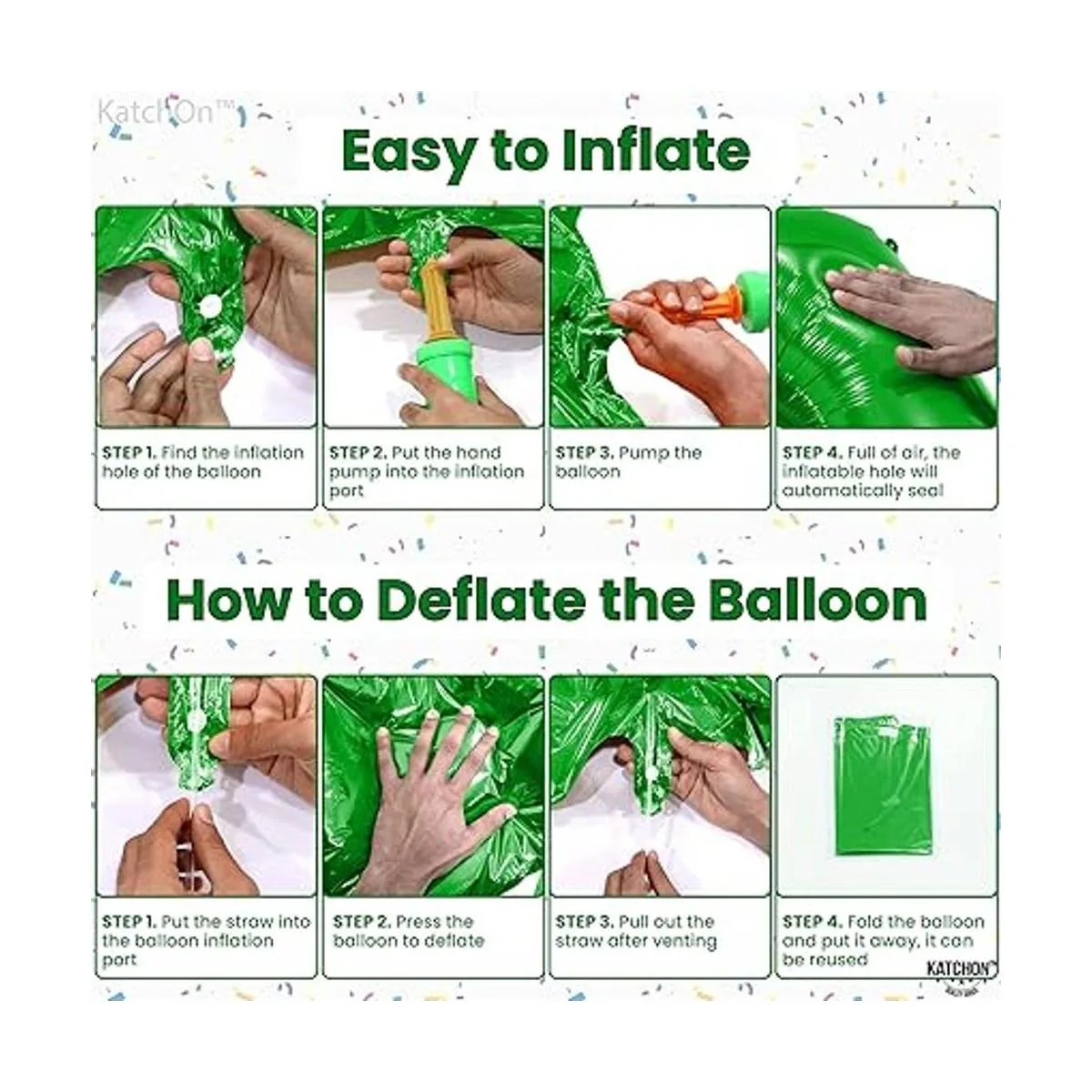 Globo gigante verde oscuro número 3 40 pulgadas Globo_5