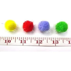 Todo en uno varios colores brillantes brillantes pompones_3