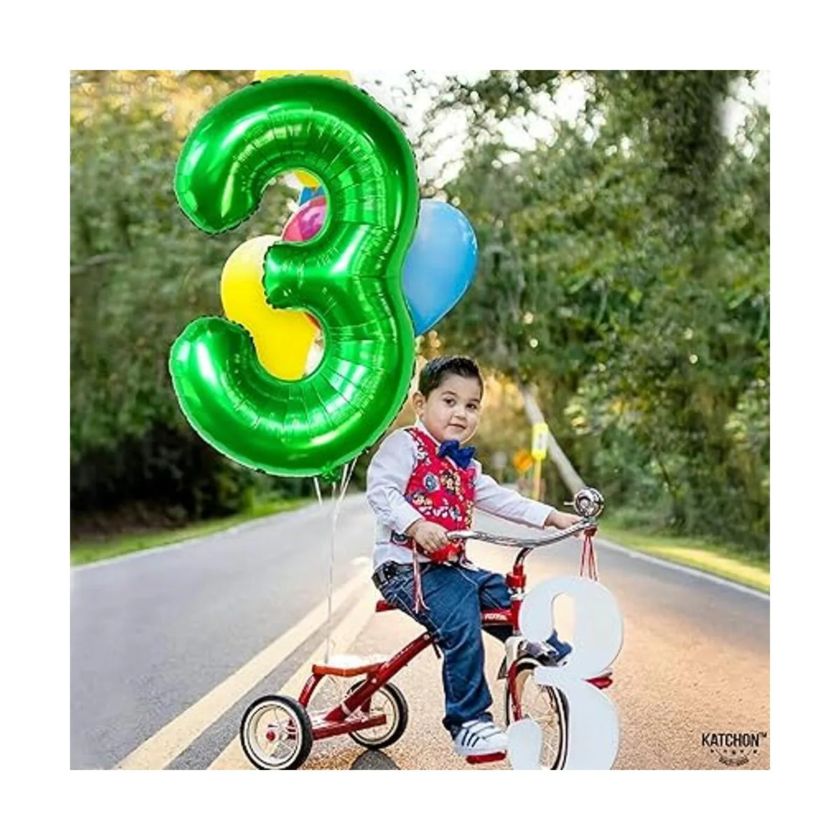 Globo gigante verde oscuro número 3 40 pulgadas Globo_6