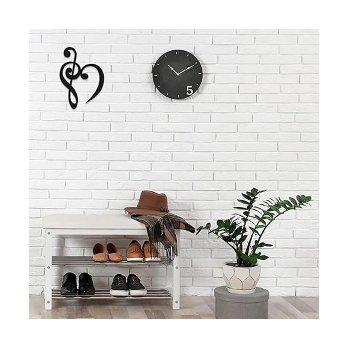 Letrero de madera con forma de corazón y corazón de_6