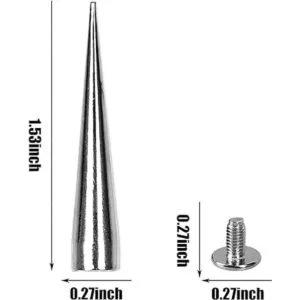30 puntas y tachuelas de 1.575 pulgadas de color plateado_2