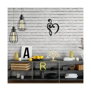 Letrero de madera con forma de corazón y corazón de_5