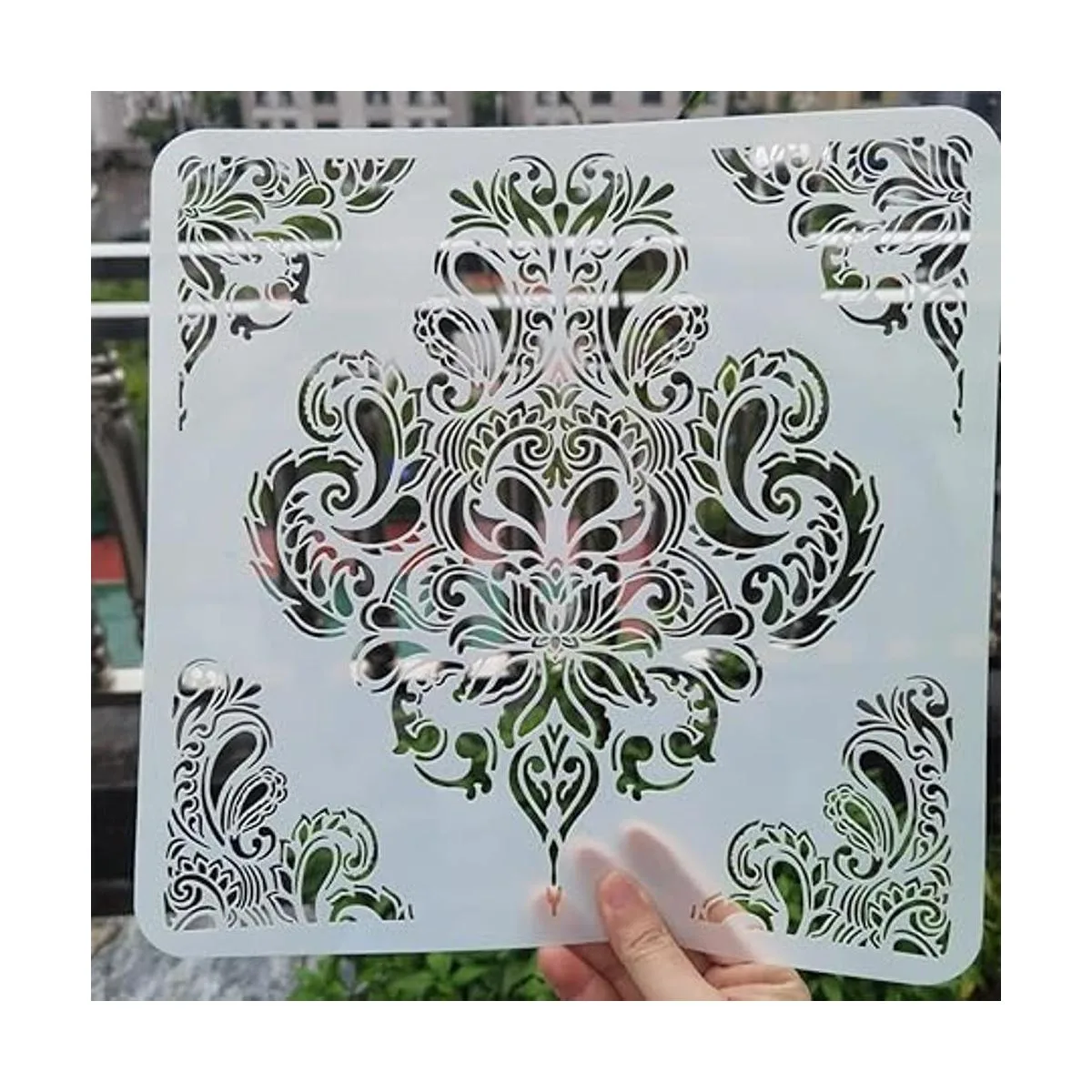 Plantilla floral para manualidades 12 x 12 pulgadas_2