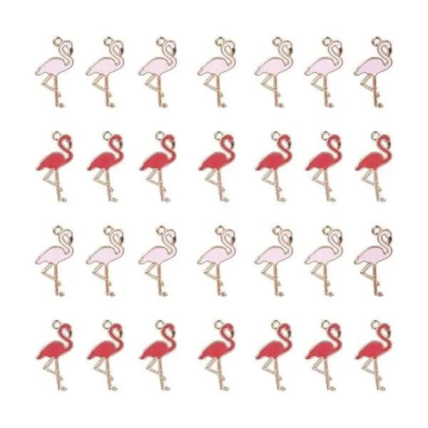 PH PandaHall 30 colgantes de flamenco diseño de flamenco_1