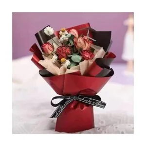 20 piezas de papel de regalo de flores de doble cara_4