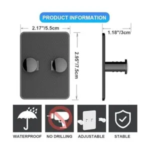Soporte de afeitar para ducha ganchos ajustables_4