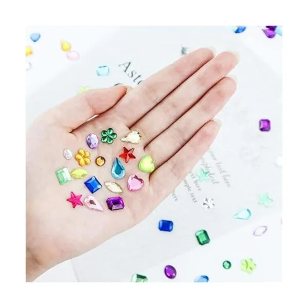 LEEFONE 900 piezas de piedras de acrílico con diamantes de_5