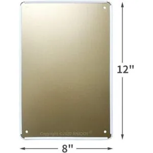 ANJOOY Letreros de metal retro de hojalata Autoservicio_5