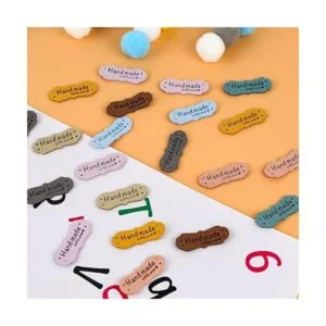 50 etiquetas de cuero hechas a mano etiquetas de costura_4