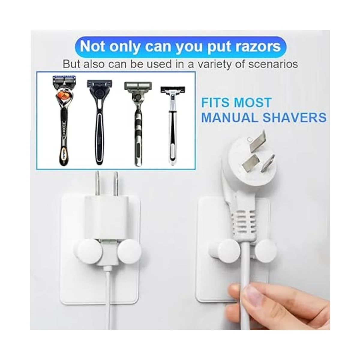 Soporte de afeitar para ducha ganchos ajustables_5