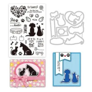 INFUNLY Sellos y troqueles para hacer tarjetas de corte de_1