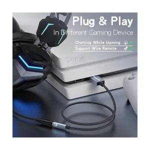 KOOPAO Tarjeta de sonido USB externa adaptador de audio_3