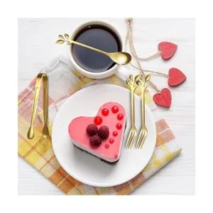 Cucharas de café de hoja mini pinzas para servir y_7