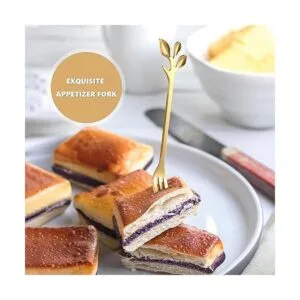 Cucharas de café de hoja mini pinzas para servir y_5